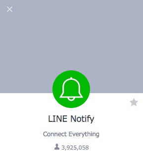 LINE Notifyを友達追加