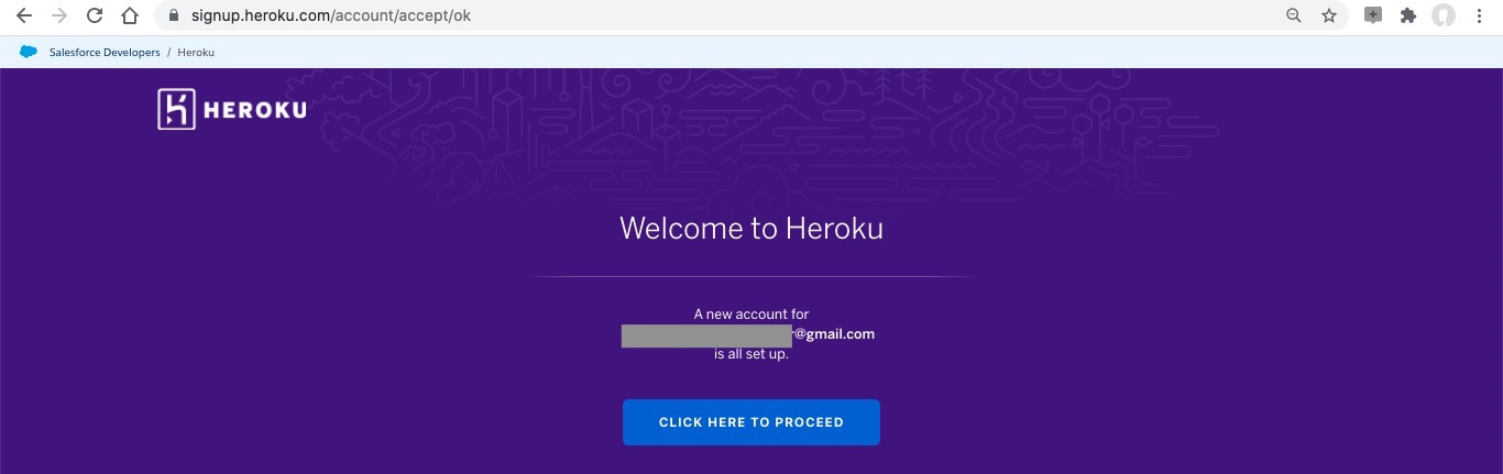 手順4：新規作成(登録)したHerokuのアカウントのパスワードを設定