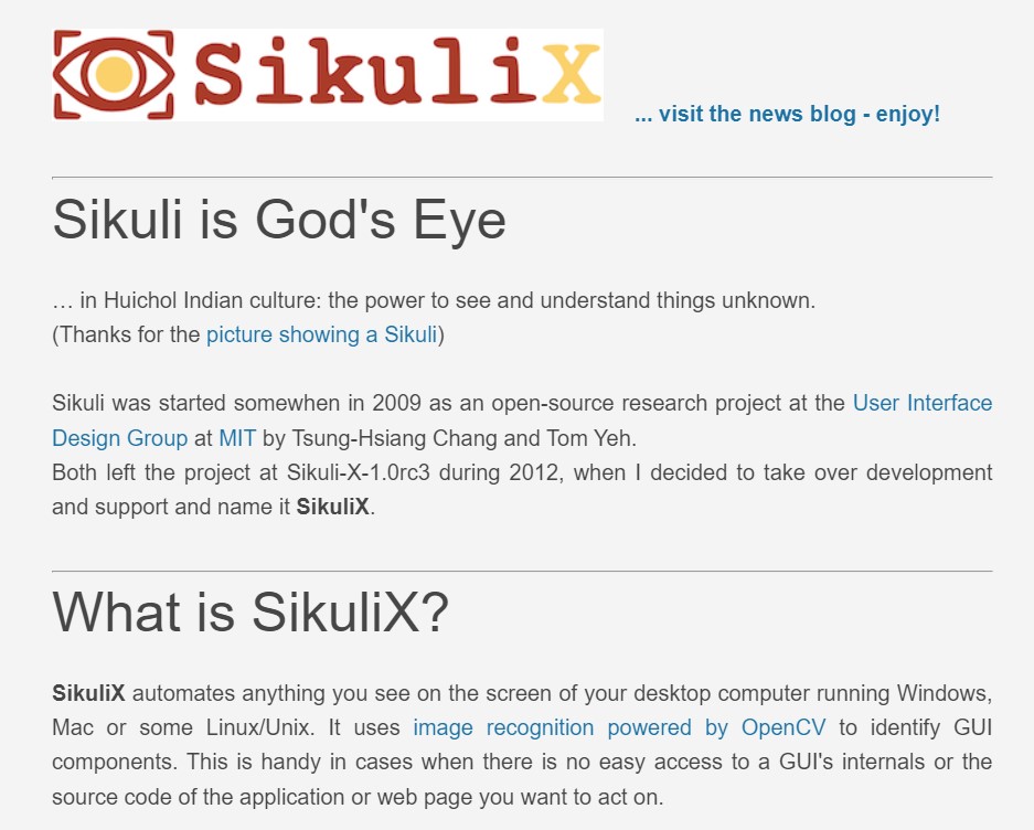 SikuliXの定義